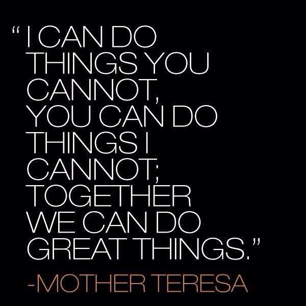 Together we can do great things.